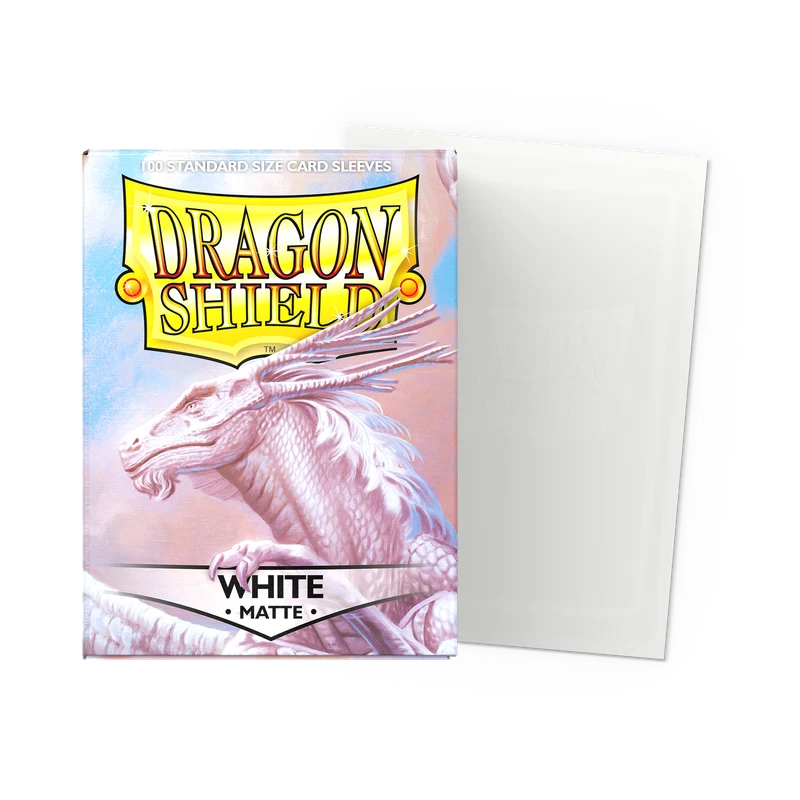 Dragon Shield Sleeves Standard Matte White – 100 Stück