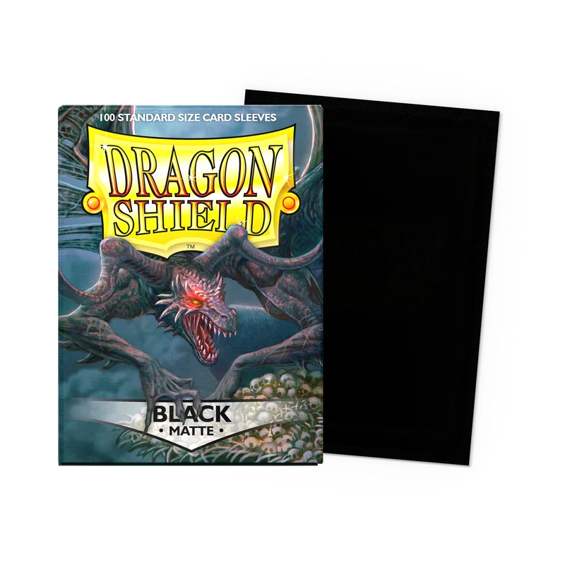 Dragon Shield Sleeves Standard Matte Black – 100 Stück